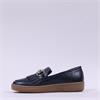 Marco Moreo Berlino Gumsole Link Slip On - Navy Leather